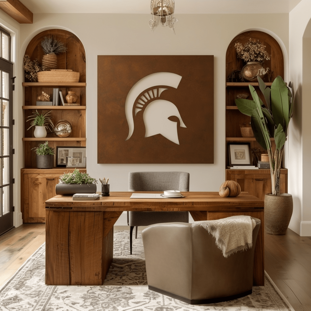 The Spartan - Metal Wall Art - Square Umber - Anthem Classic