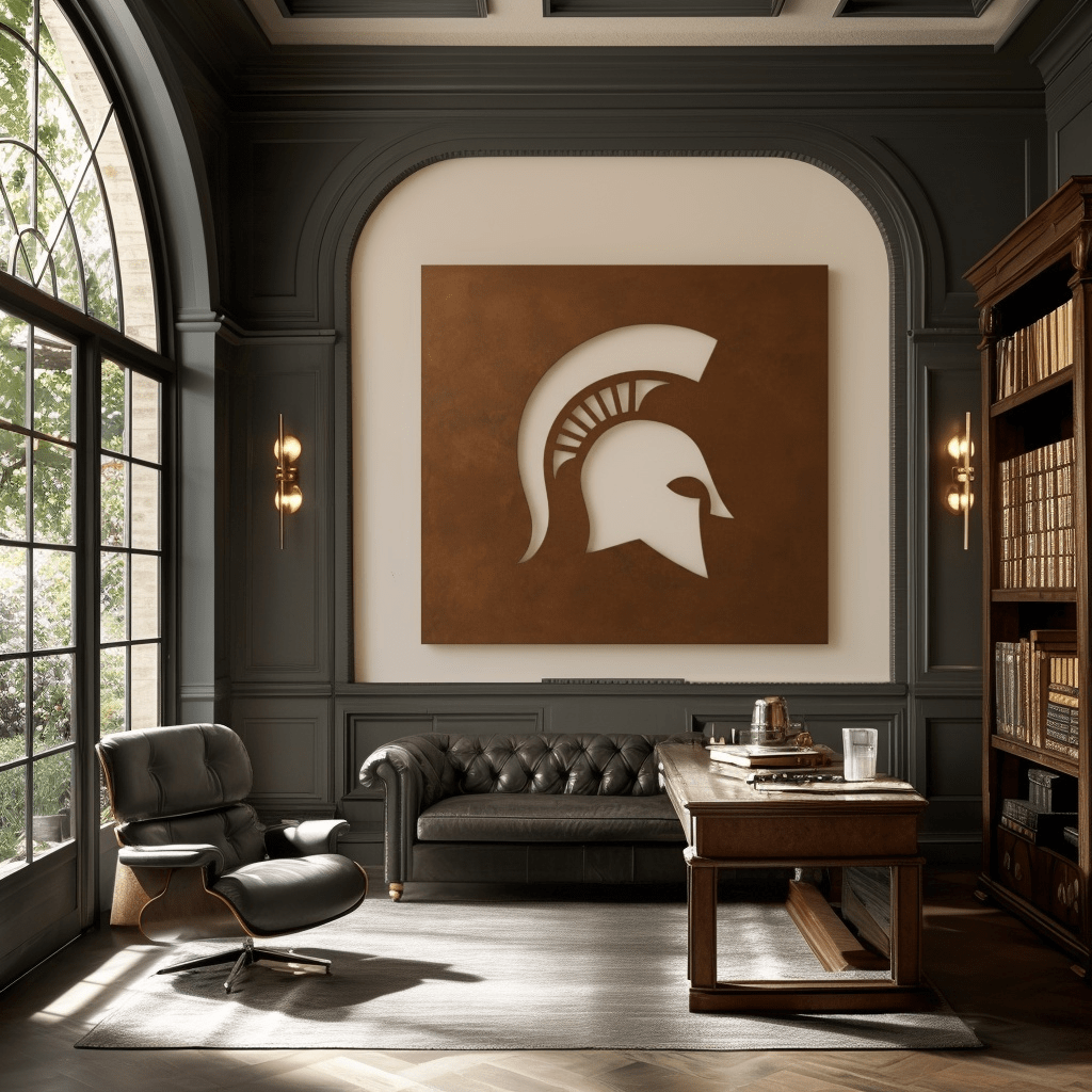 The Spartan - Metal Wall Art - Square Umber - Anthem Classic