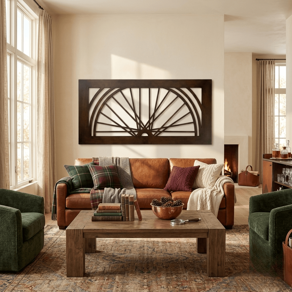 The Spoke - Metal Wall Art - Umber - Anthem Classic