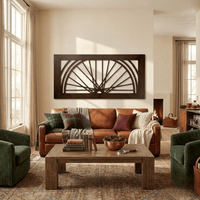 The Spoke - Metal Wall Art - Umber