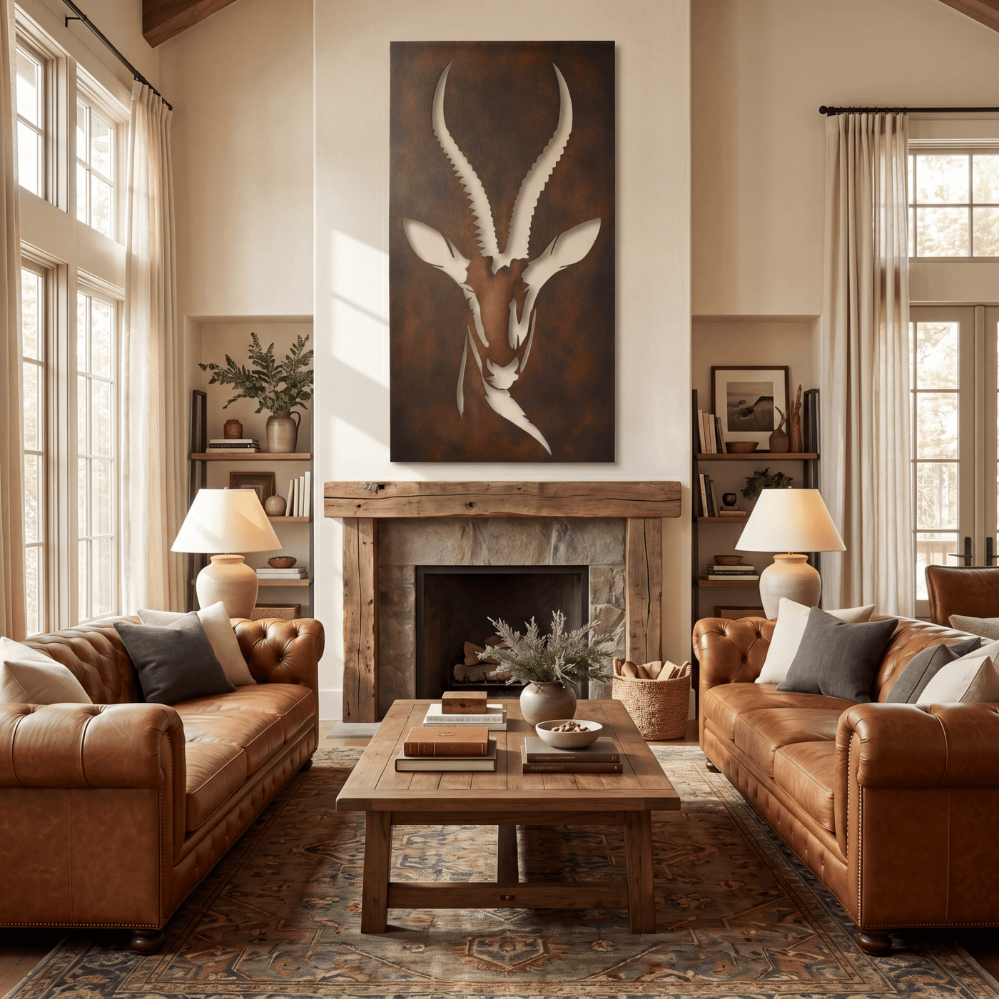The Springbok - Metal Wall Art - Umber - Anthem Classic