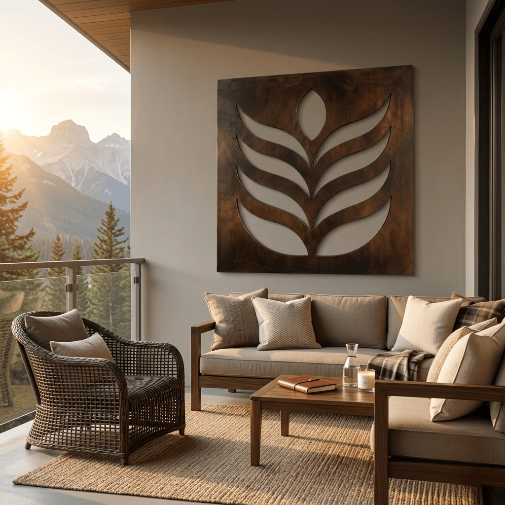 The Sprout - Metal Wall Art - Umber - Anthem Classic