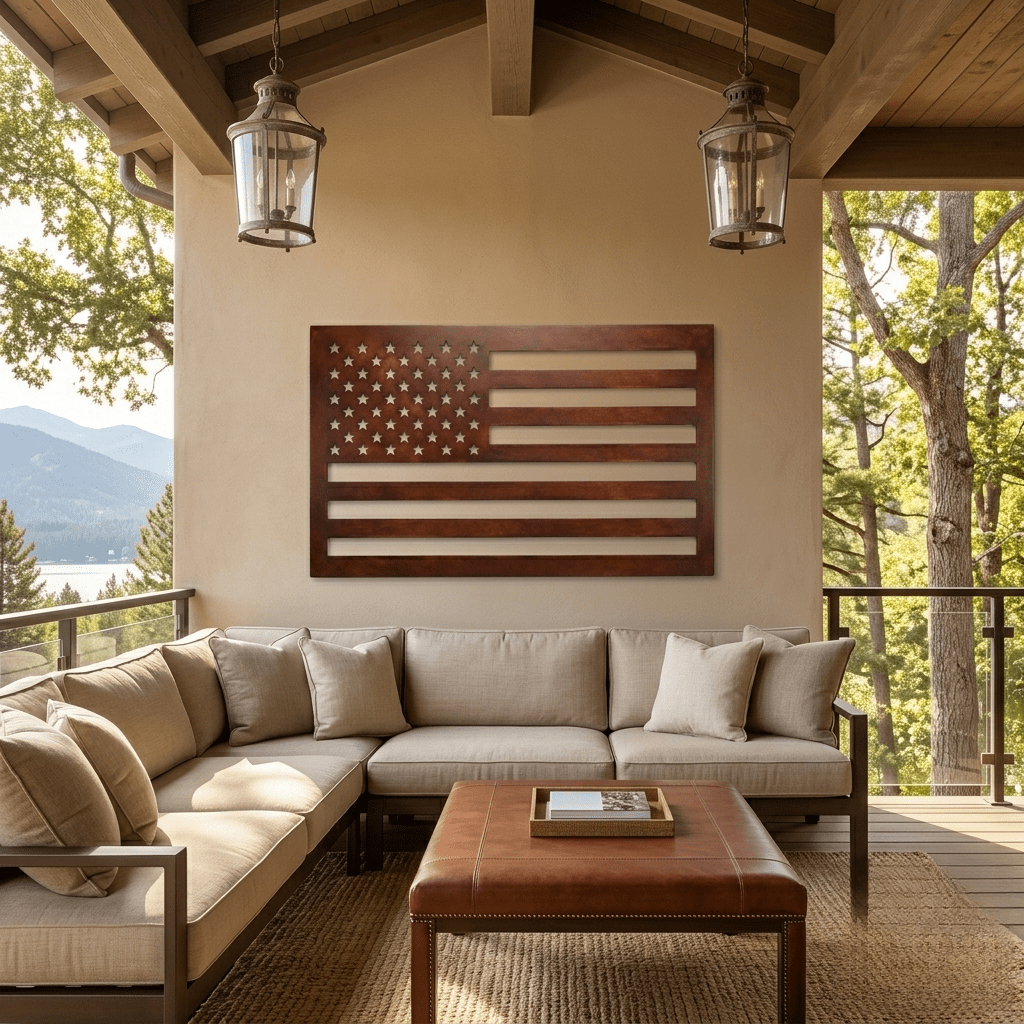 The Stars and Stripes - Metal Wall Art - Oxide - Anthem Classic