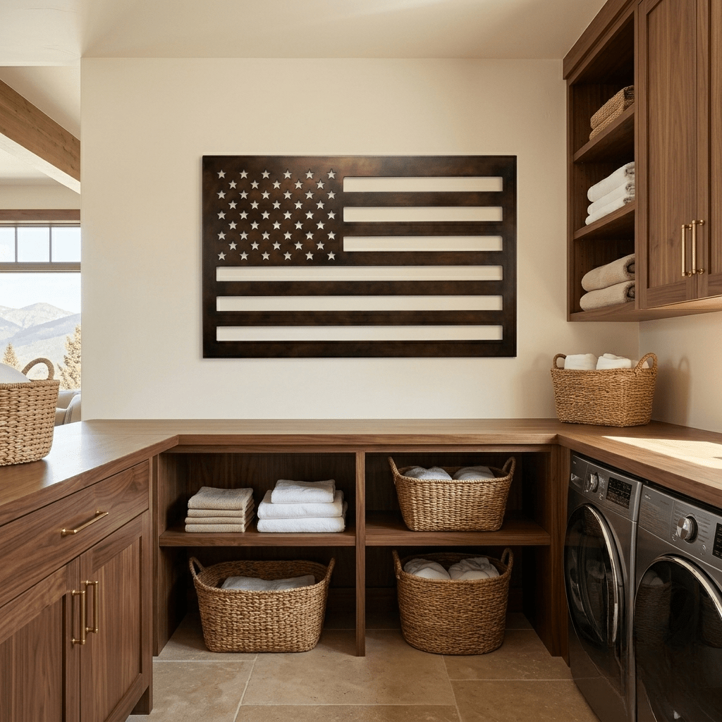 The Stars and Stripes - Metal Wall Art - Umber - Anthem Classic