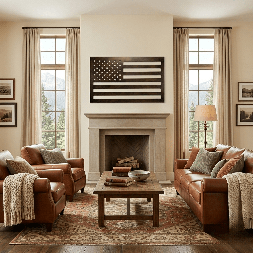 The Stars and Stripes - Metal Wall Art - Umber - Anthem Classic