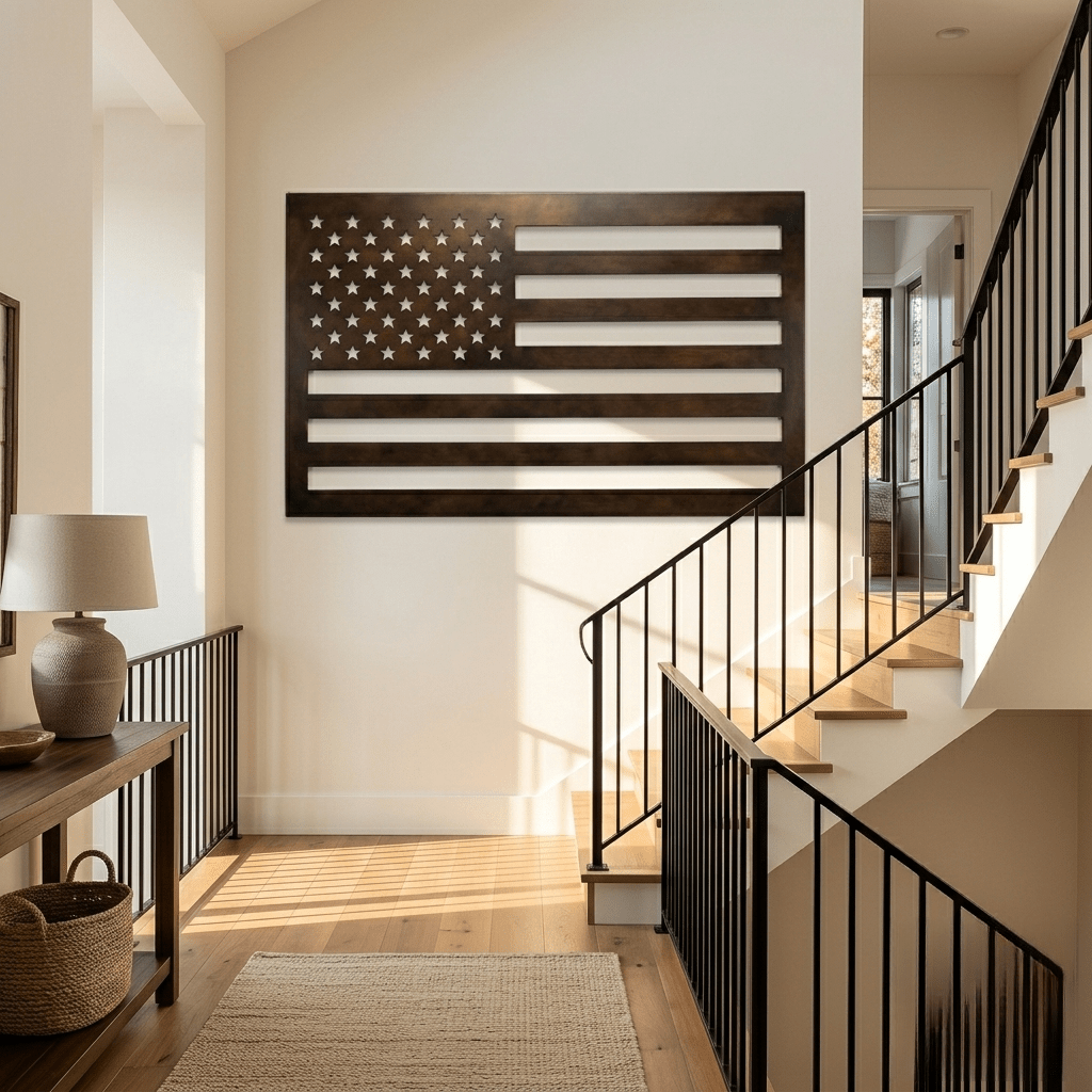 The Stars and Stripes - Metal Wall Art - Umber - Anthem Classic