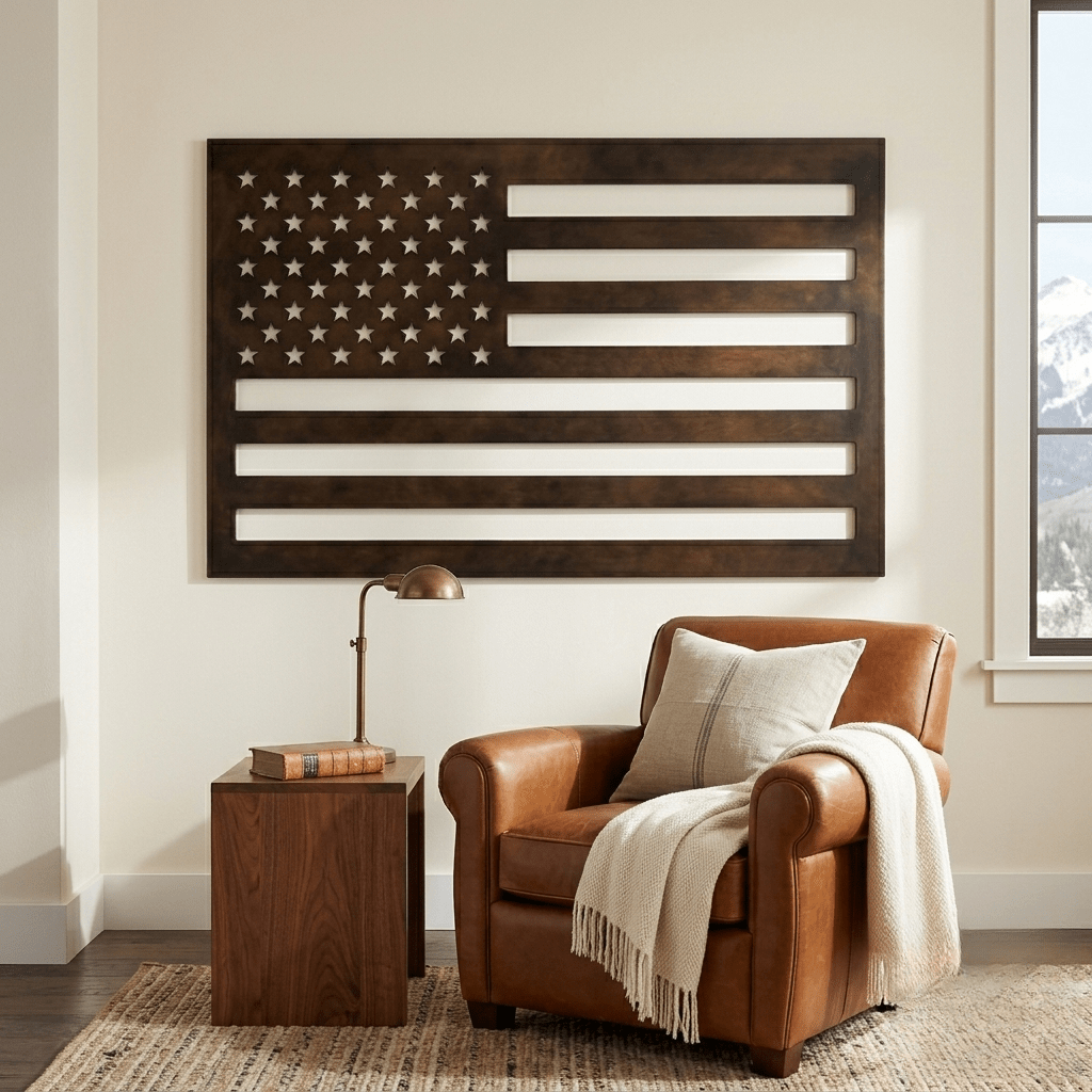 The Stars and Stripes - Metal Wall Art - Umber - Anthem Classic