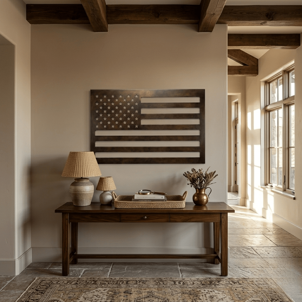 The Stars and Stripes - Metal Wall Art - Umber - Anthem Classic