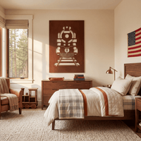 The Steam Engine - Metal Wall Art - Oxide