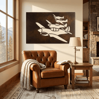 The Steel Wings - Metal Wall Art - Umber