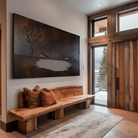 The Stillpoint - Metal Wall Art - Umber