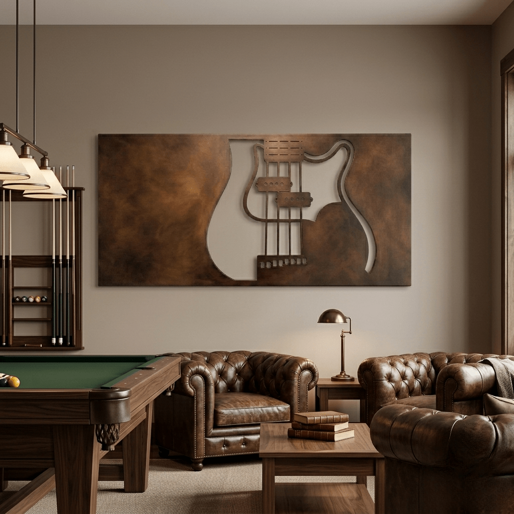 The Strat - Metal Wall Art - Umber - Anthem Classic