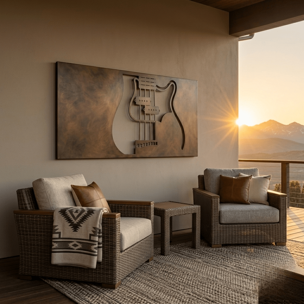 The Strat - Metal Wall Art - Umber - Anthem Classic