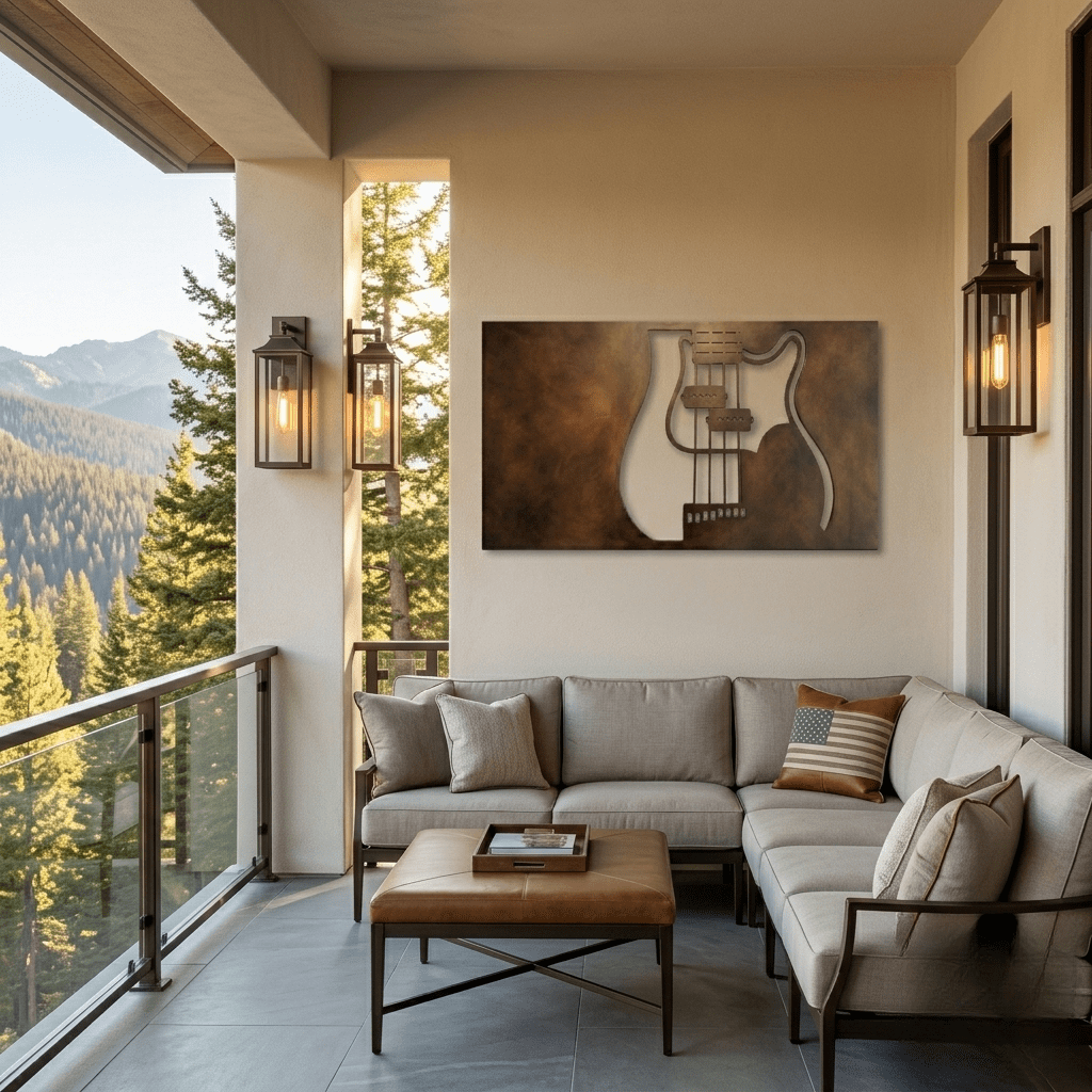 The Strat - Metal Wall Art - Umber - Anthem Classic