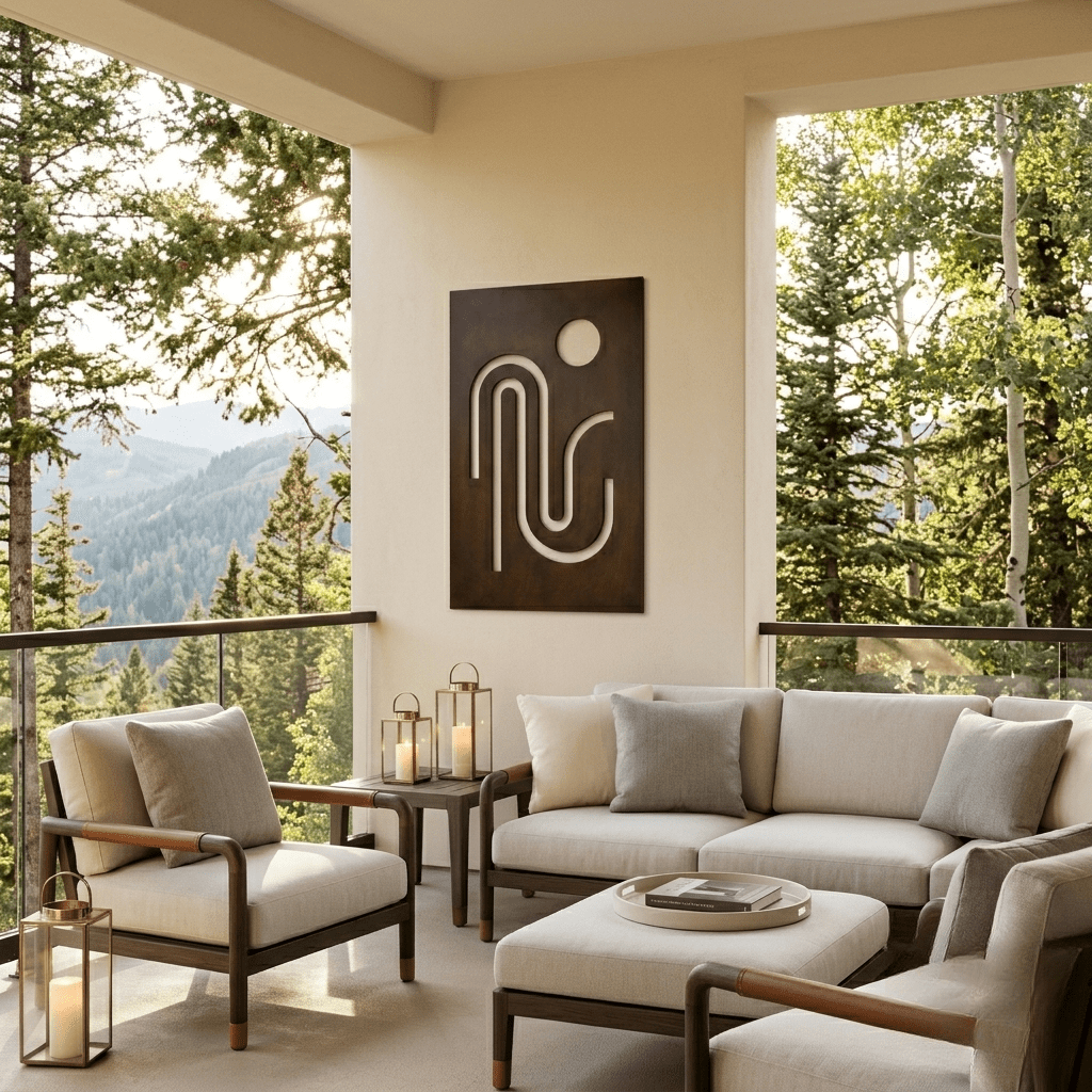 The Streamline - Metal Wall Art - Umber - Anthem Classic