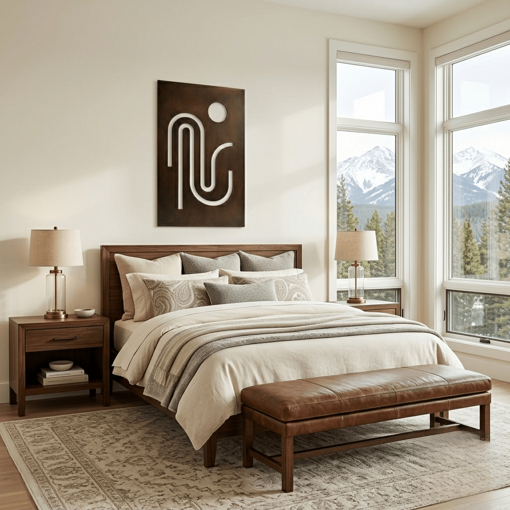 The Streamline - Metal Wall Art - Umber - Anthem Classic