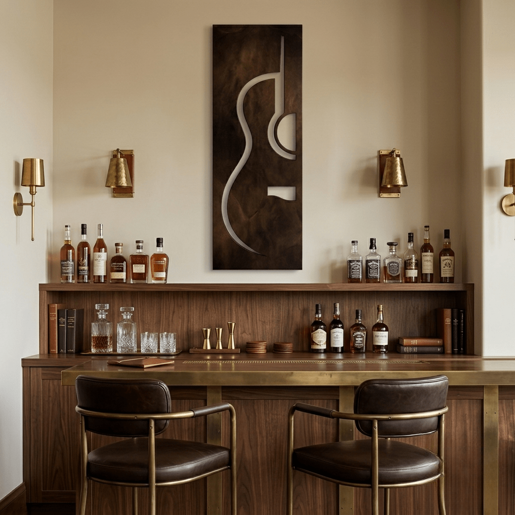The Strum - Metal Wall Art - Umber - Anthem Classic