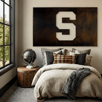 The Super S - Metal Wall Art - Landscape - Umber