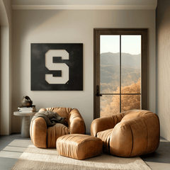 The Super S - Metal Wall Art - Square Umber - Anthem Classic