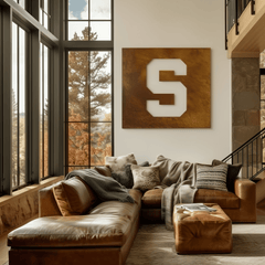 The Super S - Metal Wall Art - Square Umber - Anthem Classic