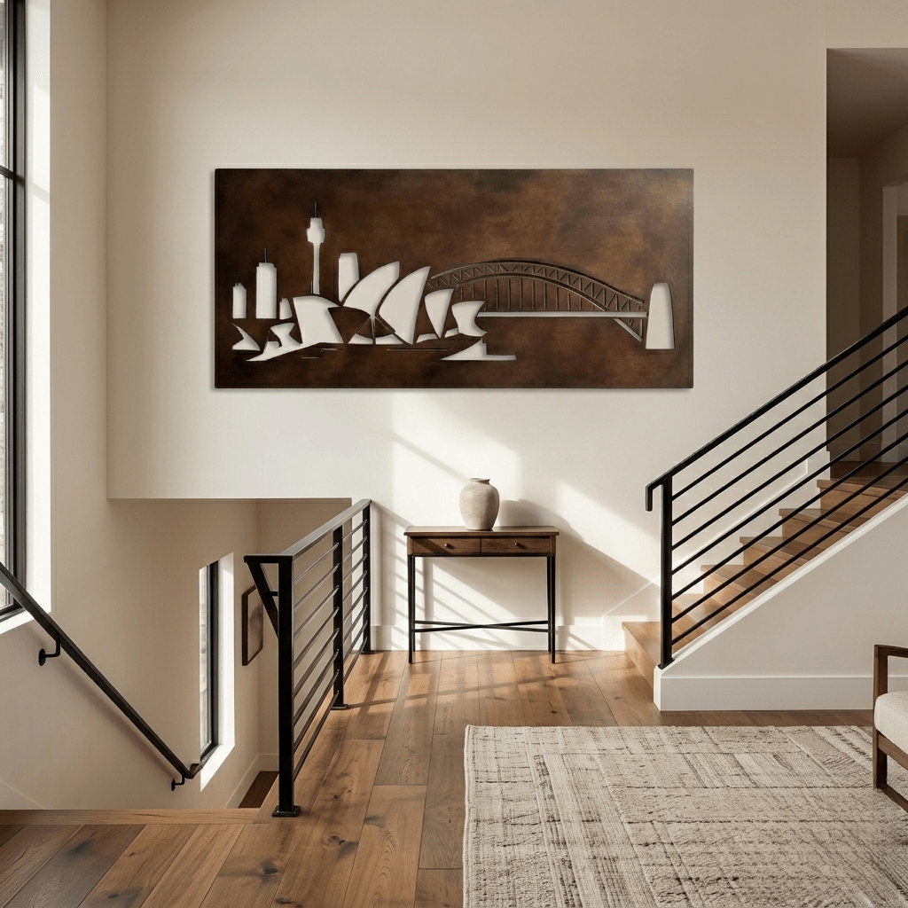 The Sydney Skyline - Metal Wall Art - Umber - Anthem Classic