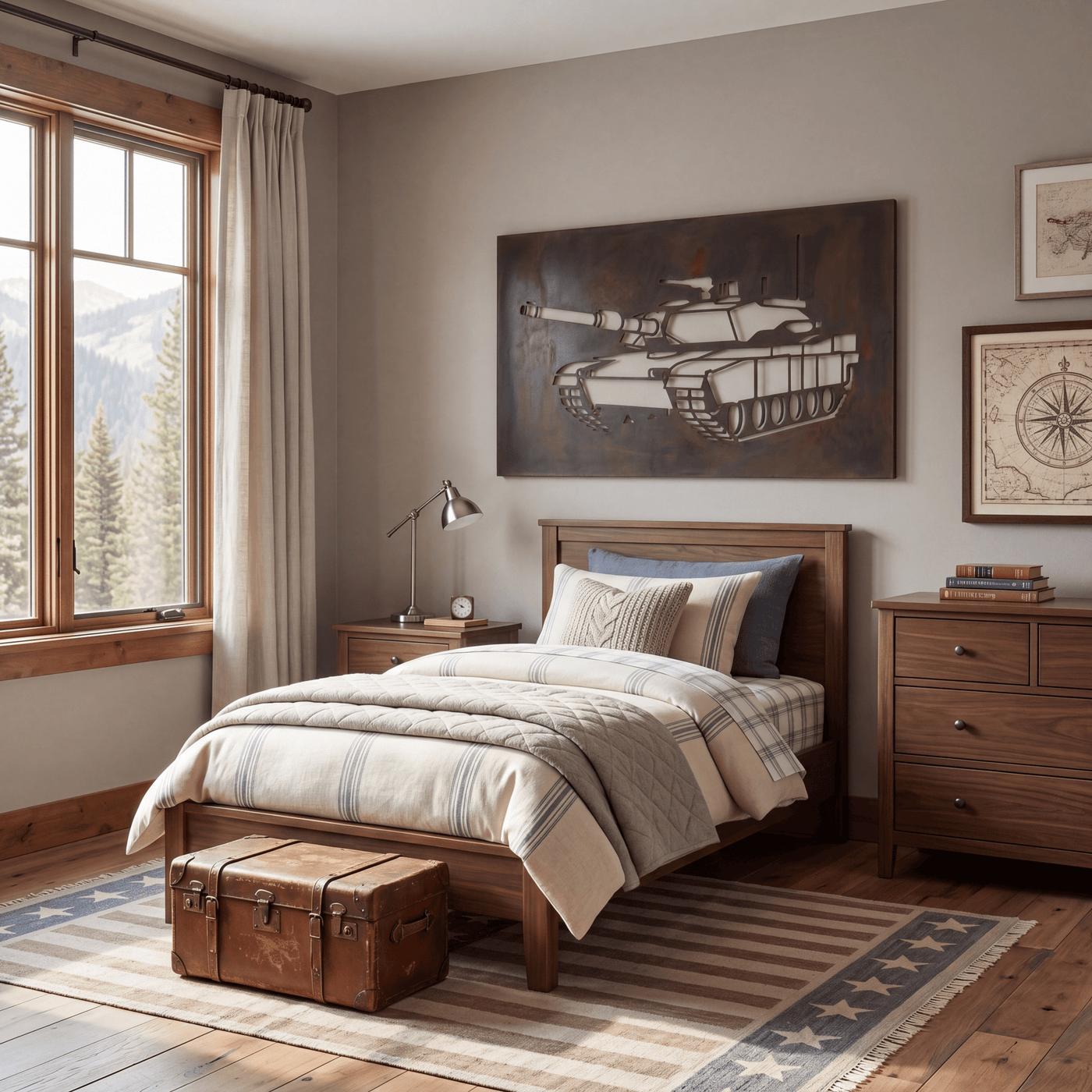 The Tank - Metal Wall Art - Umber - Anthem Classic