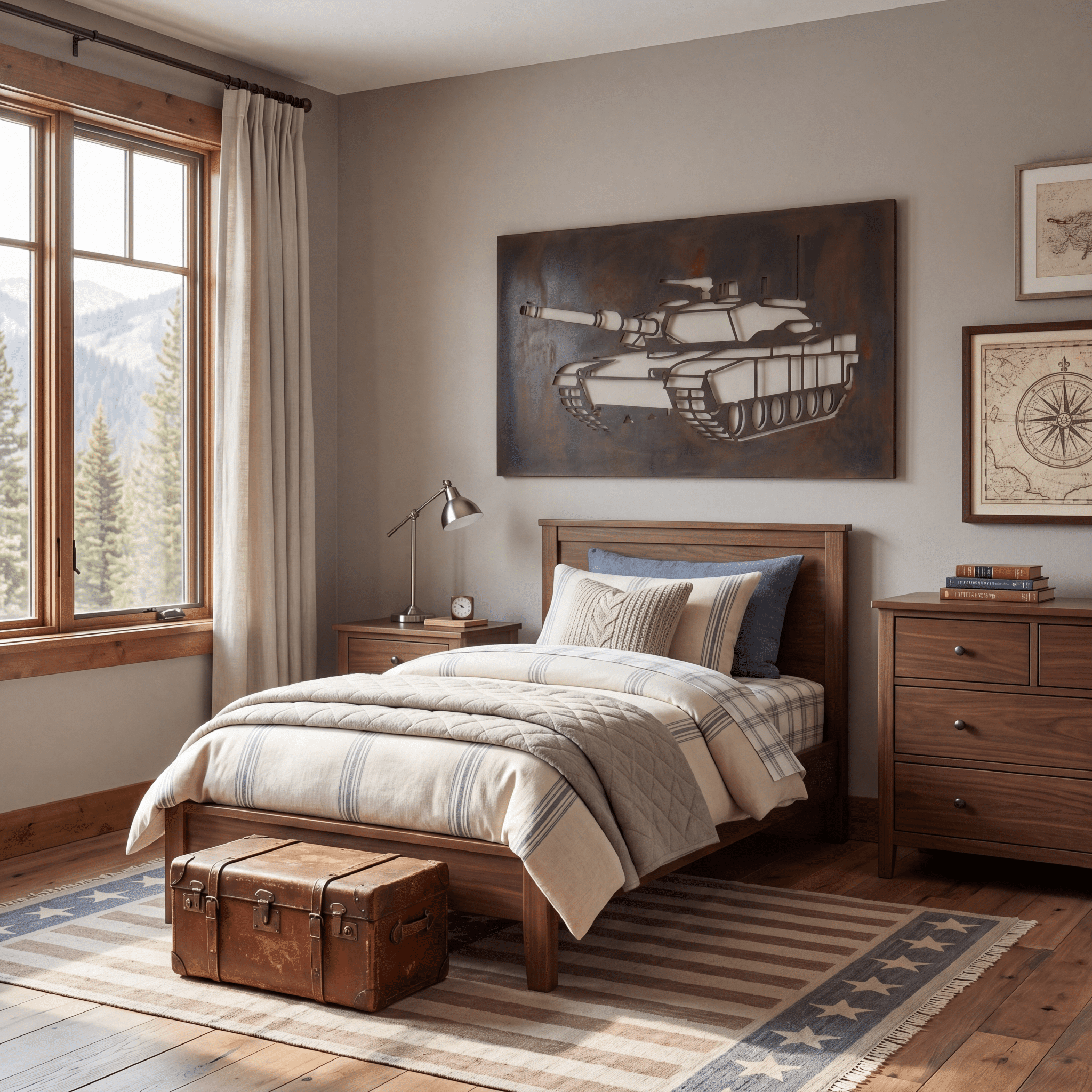 The Tank - Metal Wall Art - Umber - Anthem Classic