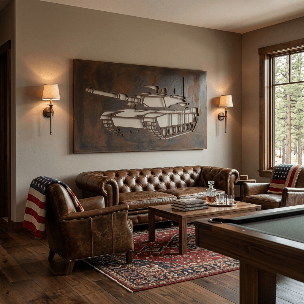 The Tank - Metal Wall Art - Umber - Anthem Classic