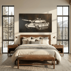 The Tank - Metal Wall Art - Umber - Anthem Classic