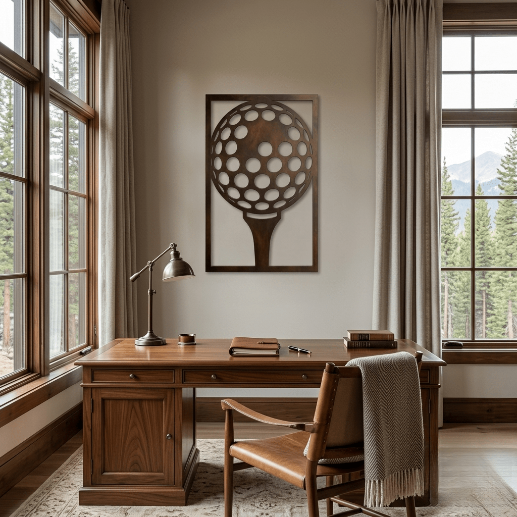 The Tee - Metal Wall Art - Umber - Anthem Classic
