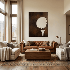 The Tee Up - Metal Wall Art - Umber - Anthem Classic