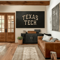 The Texas Tech - Metal Wall Art- Landscape - Umber