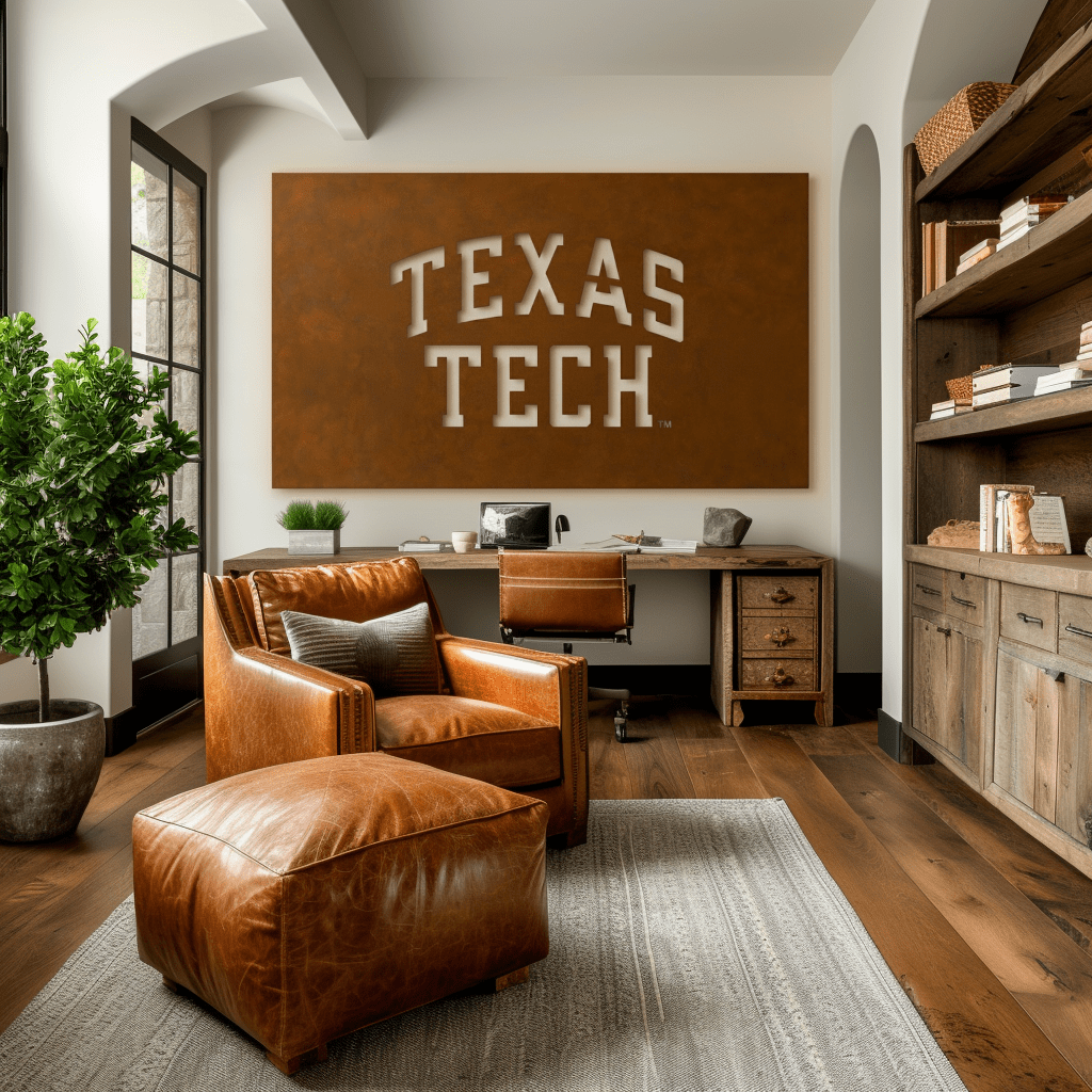 The Texas Tech - Metal Wall Art - Landscape Umber - Anthem Classic