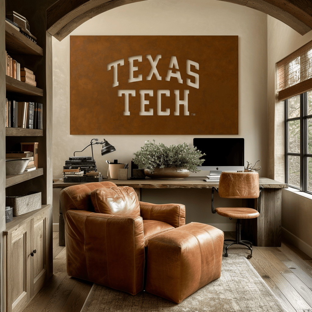 The Texas Tech - Metal Wall Art - Landscape Umber - Anthem Classic