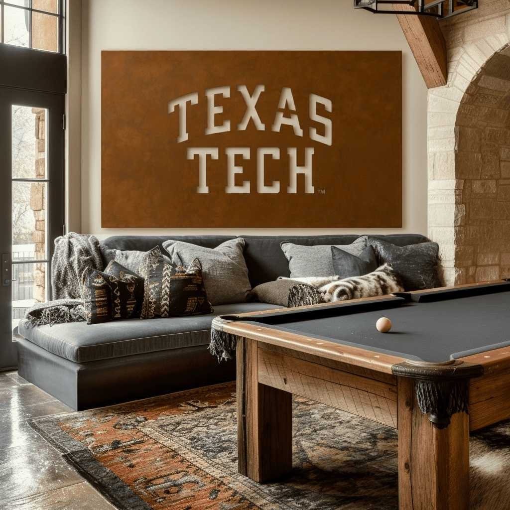 The Texas Tech - Metal Wall Art - Landscape Umber - Anthem Classic