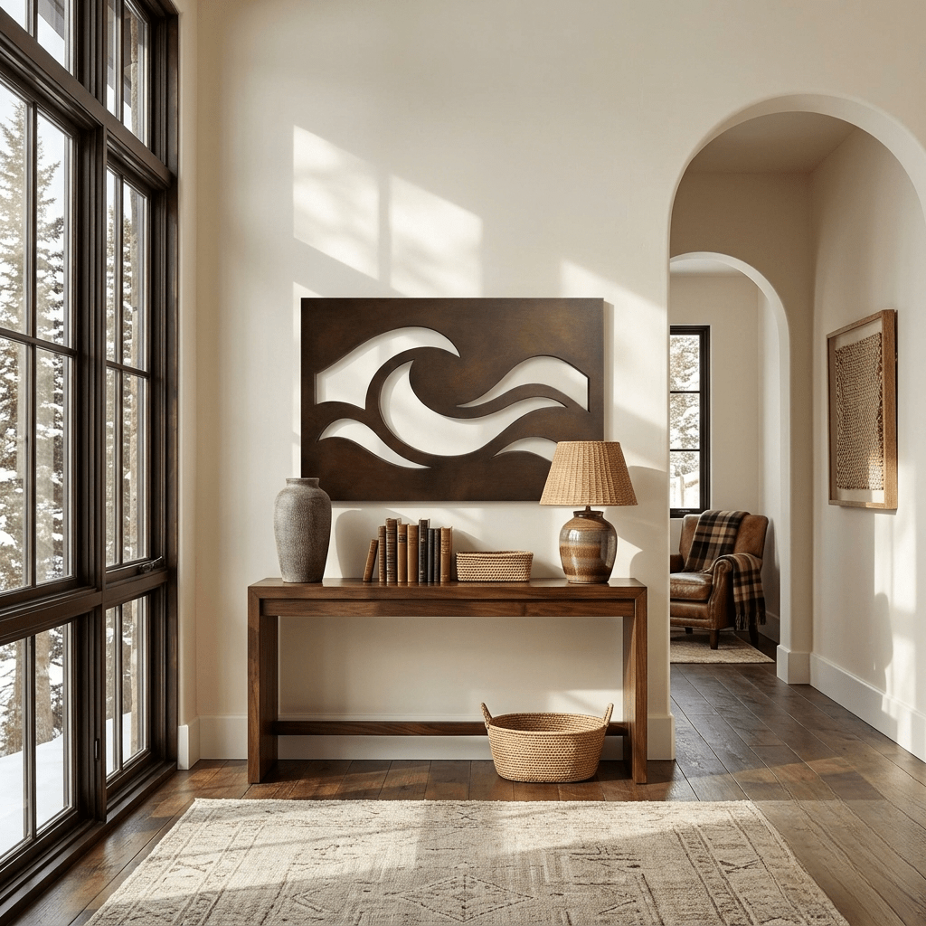 The Tidal Line - Metal Wall Art - Umber - Anthem Classic