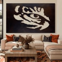 The Tiger Eye - Metal Wall Art - Landscape - Umber