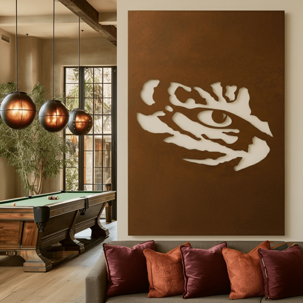 The Tiger Eye - Metal Wall Art - Portrait Umber - Anthem Classic