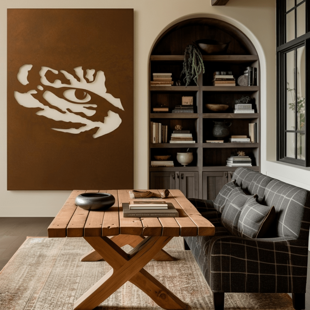 The Tiger Eye - Metal Wall Art - Portrait Umber - Anthem Classic