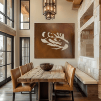 The Tiger Eye - Metal Wall Art - Square - Oxide