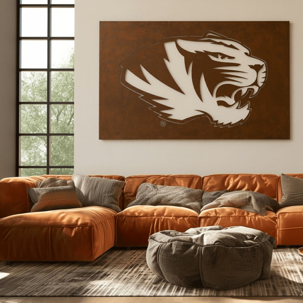 The Tiger - Metal Wall Art - Landscape Umber - Anthem Classic
