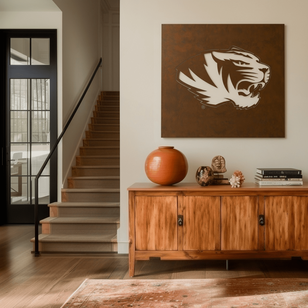 The Tiger - Metal Wall Art - Square Umber - Anthem Classic