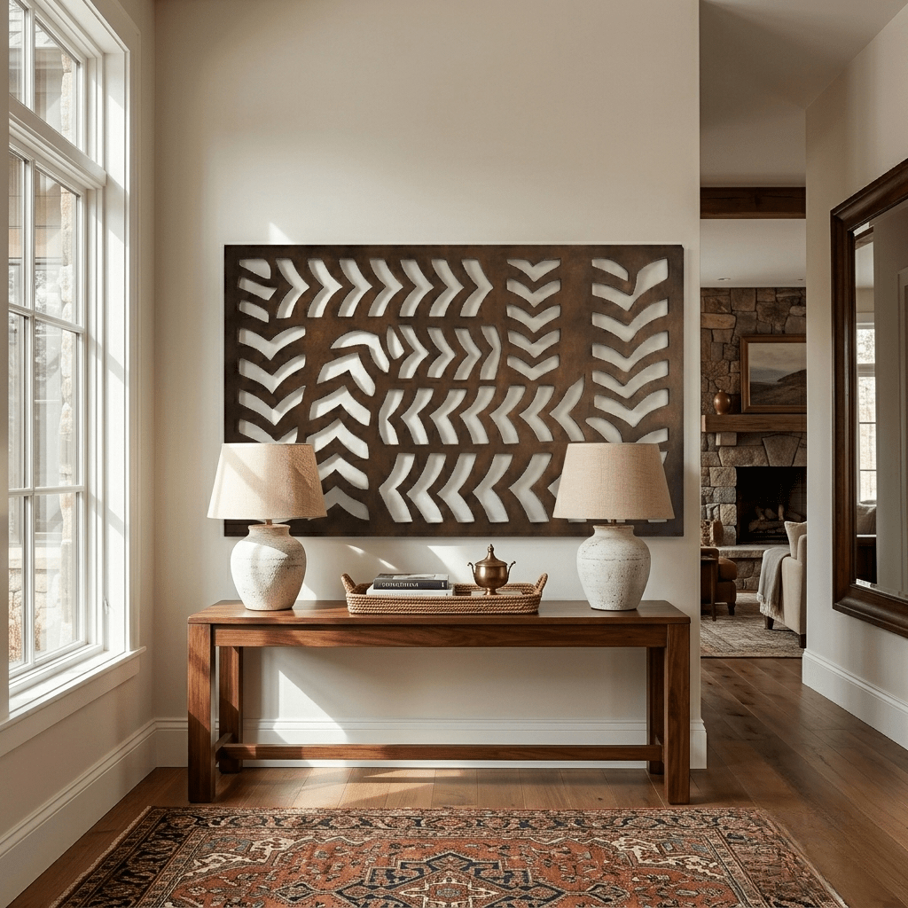 The Tire Tread - Metal Wall Art - Umber - Anthem Classic