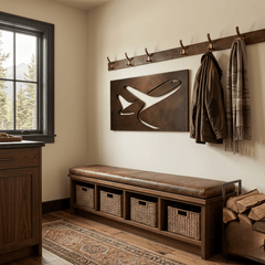 The Touch & Go - Metal Wall Art - Umber - Anthem Classic