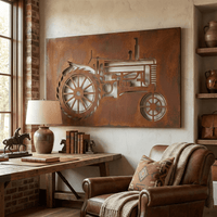 The Tractor - Metal Wall Art - Oxide