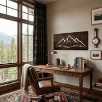 The Triad - Metal Wall Art - Umber