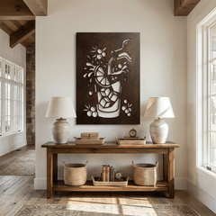 The Velvet Pour - Metal Wall Art - Umber - Anthem Classic