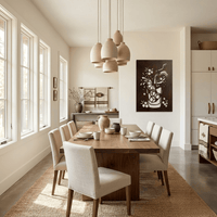 The Velvet Pour - Metal Wall Art - Umber