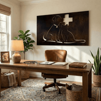 The Vet Clinic - Metal Wall Art - Umber