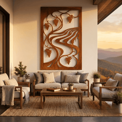 The Vineyard - Metal Wall Art - Oxide - Anthem Classic